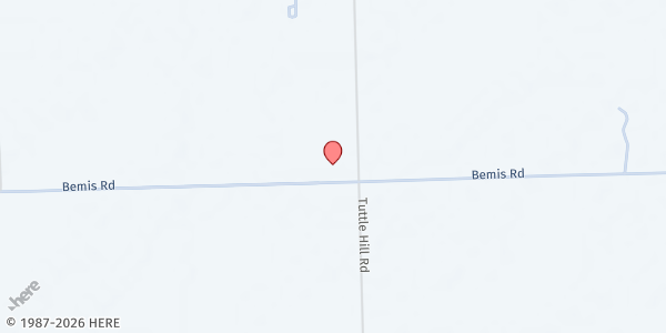 Map showing Evangelical Friends Church at 7890 Tuttle Hill Rd, Ypsilanti Charter Twp, MI