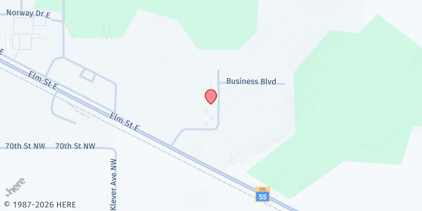 Map showing ANNANDALE FOOD SHELF at 390 Annandale Blvd, Annandale, MN