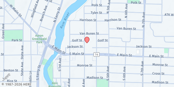 Map showing WIC - Anoka County at 2100 3rd Ave, Anoka, MN