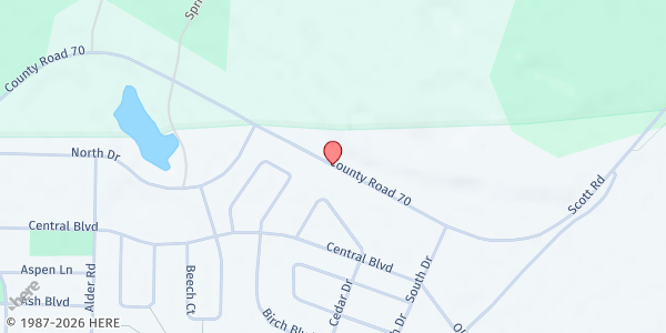 Map showing Babbitt Curbside Distribution at Babbitt, Babbitt, MN