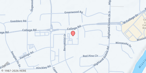 Map showing Heritage Church at 13242 Berrywood Dr, Baxter, MN