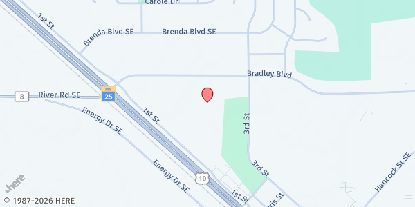 Map showing Becker Food Shelf at 13150 1st St, Becker, MN