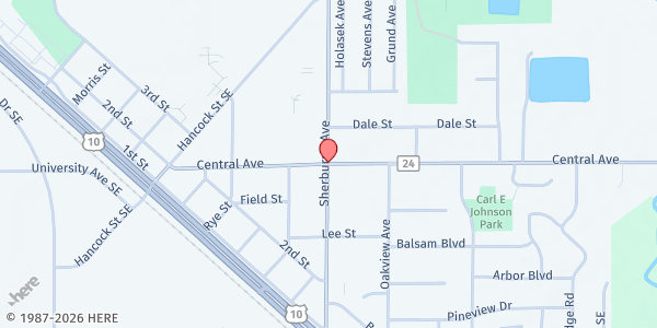 Map showing Becker Meals on Wheels at Becker, Becker, MN