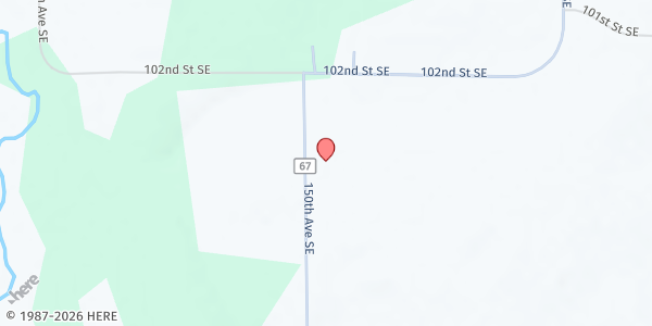 Map showing Becker Meals on Wheels at Becker, Becker, MN