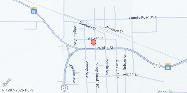 Map showing Belgrade Meals on Wheels at Belgrade, Belgrad, MN