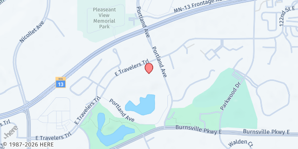 Map showing CPR Food bank at , Burnsville, MN