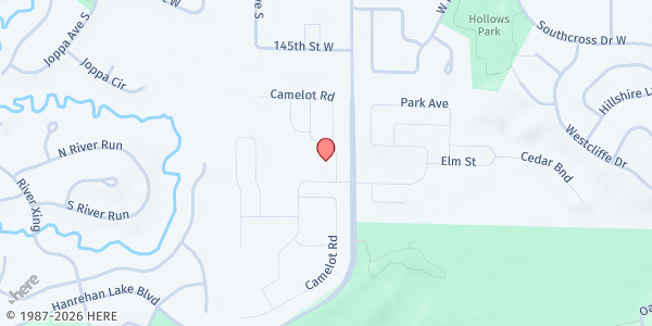 Map showing The Open Door: Arbor Vista Pop Up at 14750 Burnsville Pkwy, Burnsville, MN