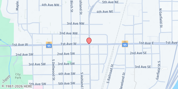 Map showing Catholic Charities – Meals on Wheels at Cambridge, Cambridge, MN