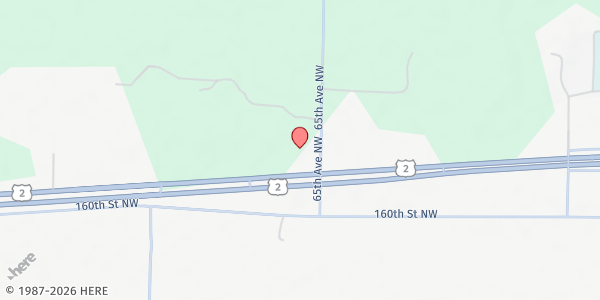 Map showing Cass Lake Area Food Shelf at 16051 65th Ave NW, Cass Lake, MN