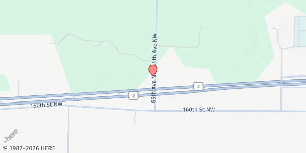 Map showing Cass Lake Area Food Shelf at 16051 65th Ave NW, Cass Lake, MN