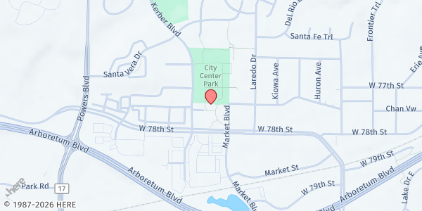 Map showing Chanhassen Farmers Market at 7700 Market Blvd, Chanhassen, MN
