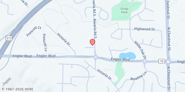 Map showing Love INC (In the Name of Christ) of Carver County - Main Location at 1600 Bavaria Rd, Chaska, MN