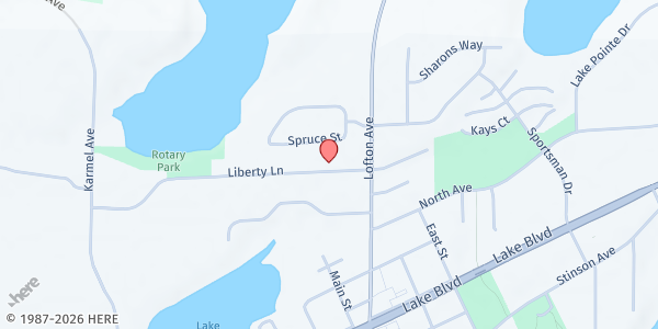 Map showing Family Pathways Food Pantry at 10586 Liberty Ln, Chisago City, MN