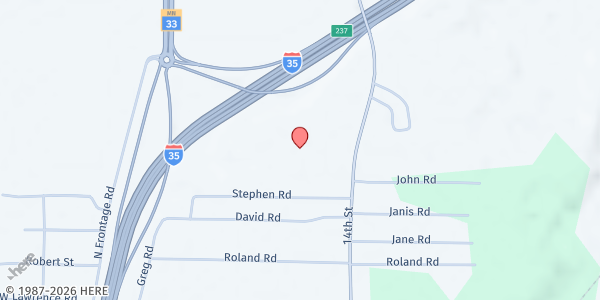 Map showing Bruce Carlson F.P. /FDLTCC at 2101 14th St, Cloquet, MN