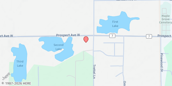 Map showing Fond du lac Human Services - Cloquet at 927 Trettel Lane, Cloquet, MN