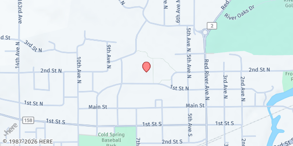 Map showing Cold Spring - Assumption Home at Assumption Home, 715 1st St N, Cold Spring, MN