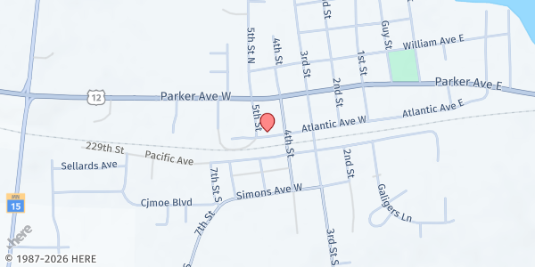 Map showing Dassel Area Food Shelf at 531 Atlantic Ave West, Dassel, MN