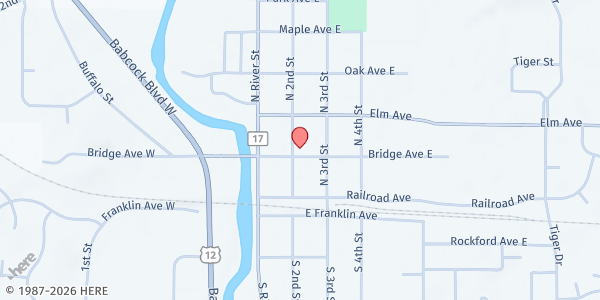 Map showing Delano Area Senior Center at 234 2nd Street N, Delano, MN