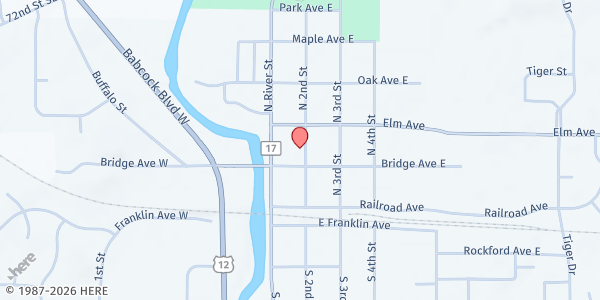 Map showing Delano Helping Hands at 221 2nd Street North, Delano, MN