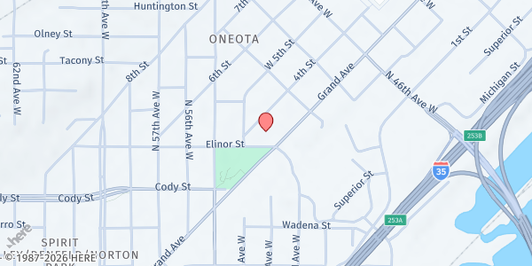 Map showing Faith Haven - CSFP at 4901 Grand Ave, Duluth, MN