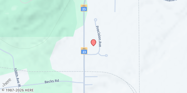 Map showing Second Harvest Northland East Facility at 2302 Commonwealth Avenue, Duluth, MN