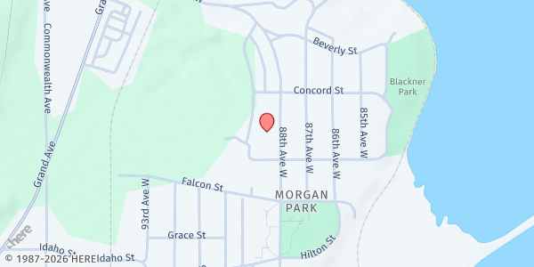 Map showing Spirit Lake Manor CSFP at 1099 88th Avenue W., Duluth, MN