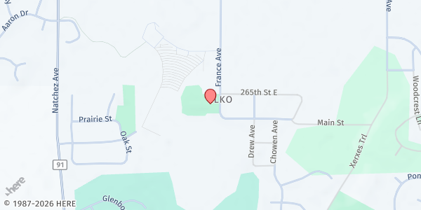 Map showing Hope for the Community – Elko New Market at 26518 France Avenue, Elko New Market, MN