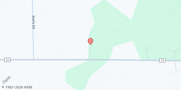 Map showing Heather's Home Goods at 4625 Hwy 21, Embarrass, MN