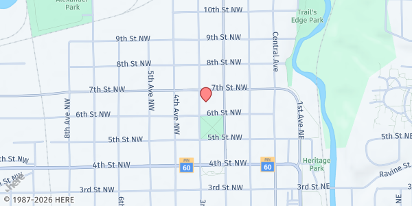 Map showing St. Vincent de Paul Society - Faribault at 617 3rd Ave NW, Faribault, MN