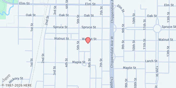 Map showing 360 Communities Farmington Food Shelf at 510 Walnut Street, Farmington, MN