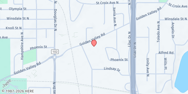 Map showing Jewish Family and Children's Service of Minneapolis – Kosher Meals on Wheels at 5905 Golden Valley Road, Golden Valley, MN