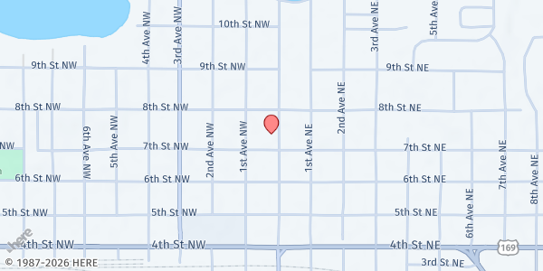 Map showing Community Presbyterian Church at 703 N Pokegama Ave, Grand Rapids, MN