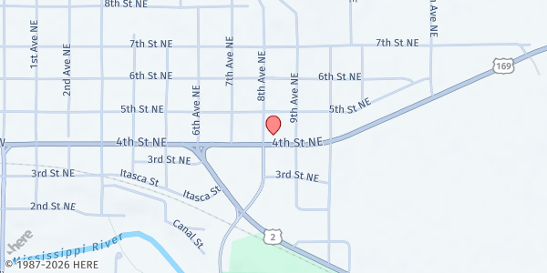 Map showing KOOTASCA Circles of Support at 811 4th St NE, Grand Rapids, MN