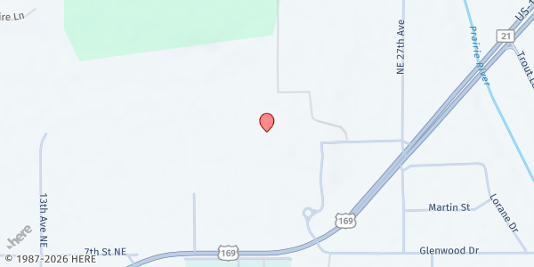 Map showing Mn North Itasca at 1851 E Hwy 169 S, Grand Rapids, MN