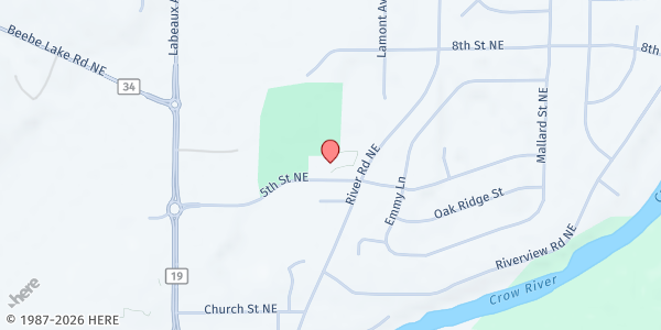 Map showing NourishingHOPE- Hanover at 11250 5th Street Northeast, Hanover, MN