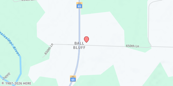 Map showing Jacobson Food Shelf at 19942 650th Lane, Jacobson, MN