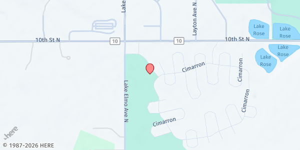 Map showing Cimmaron Food Distribution - Lake Elmo at 873 Lake Elmo Ave N, Lake Elmo, MN