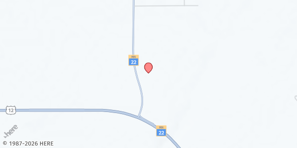 Map showing Blessings Church at 28164 MN-22, Litchfield, MN