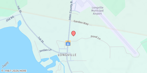 Map showing Longville Food Shelf at 5076 State Hwy 84 NE, Longville, MN