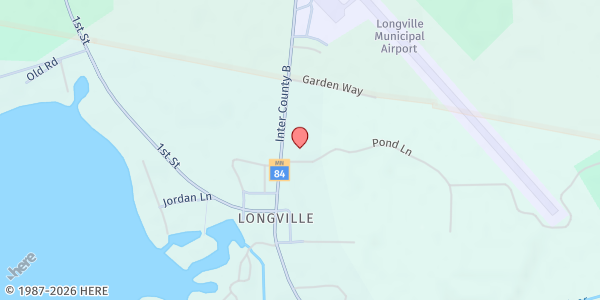 Map showing Longville Food Shelf at 5070 MN-84, Longville, MN
