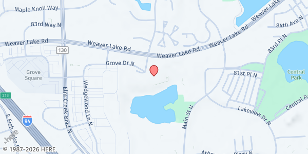 Map showing Maple Grove Farmers Market at 12951 Weaver Lake Rd, Maple Grove, MN