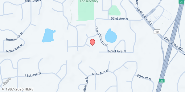 Map showing Maple Grove Meals on Wheels at 6240 Dallas Court N, Maple Grove, MN