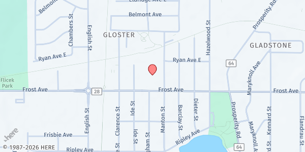 Map showing North St. Paul/Maplewood/Oakdale Distribution Site at 1945 Manton Street, Maplewood, MN