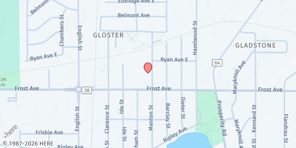 Map showing North St. Paul/Maplewood/Oakdale Distribution Site at 1945 Manton Street, Maplewood, MN
