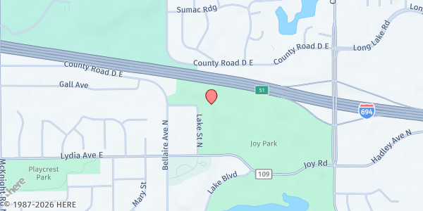 Map showing Salvation Army Lakewood Food Shelf - Maplewood at 2080 Woodlyn Ave, Maplewood, MN