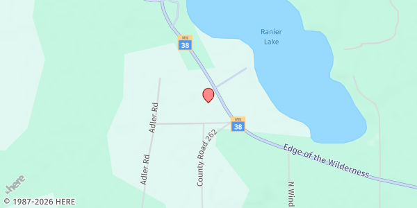 Map showing Marcell Mobile Pantry at 49103 MN-38, Marcell, MN