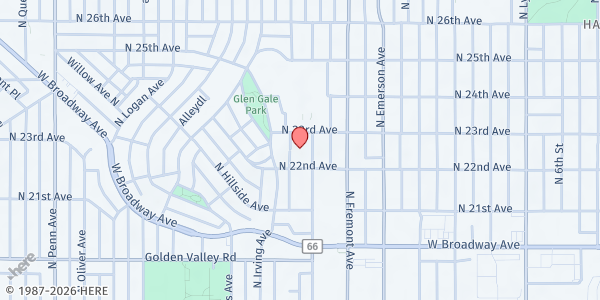 Map showing Operation Living Hope at 2201 Girard Ave N, Minneapolis, MN