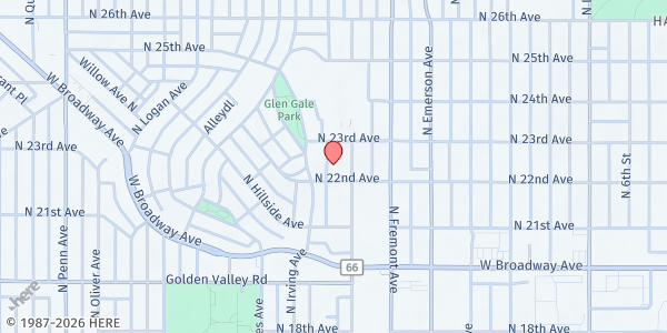 Map showing Operation Living Hope at 2201 Girard Ave North, Minneapolis, MN