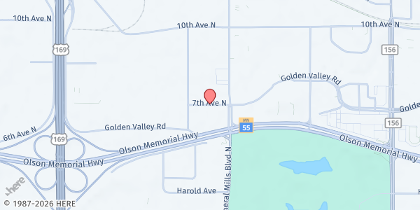 Map showing Palisade Mobile Pantry at 7th Avenue North, Minneapolis, MN