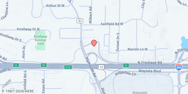 Map showing Kosher Meals on Wheels-Mpls at 13100 Wayzata Blvd., Minnetonka, MN